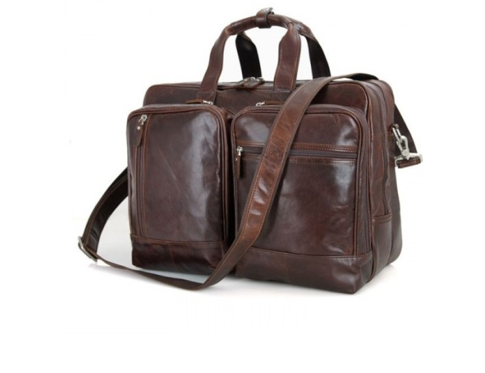 Чоловіча шкіряна сумка TIDING BAG 7343C - Фотографія № 2
