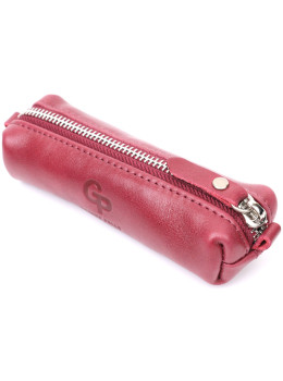 Кожаная ключница для ключей бордового цвета Grande Pelle 40266112