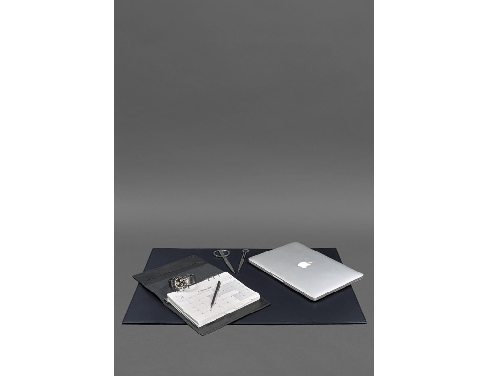 Шкіряний бювар Blancnote BN-BV-1-navy-blue - Фотографія № 2