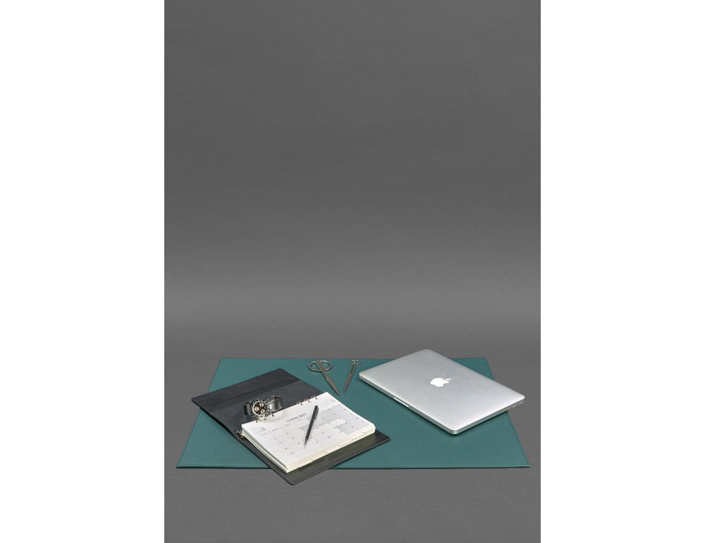 Шкіряний бювар зелений Blancnote BN-BV-1-malachite - Фотографія № 2