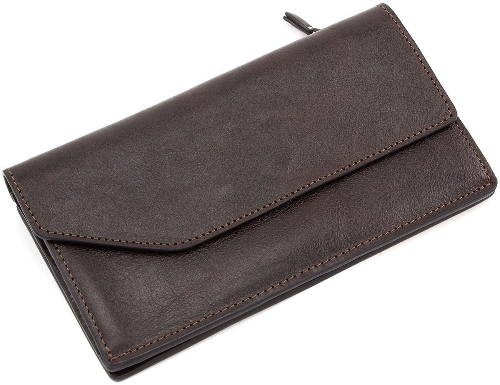 Шкіряний портмоне коричневого кольору зі шкіри NAPPA Grande Pelle 514620 - Фотографія № 3