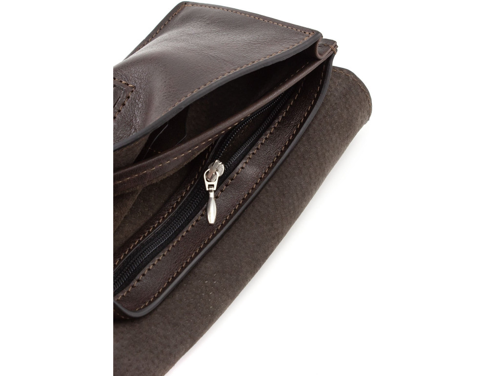 Шкіряний портмоне коричневого кольору зі шкіри NAPPA Grande Pelle 514620 - Фотографія № 5