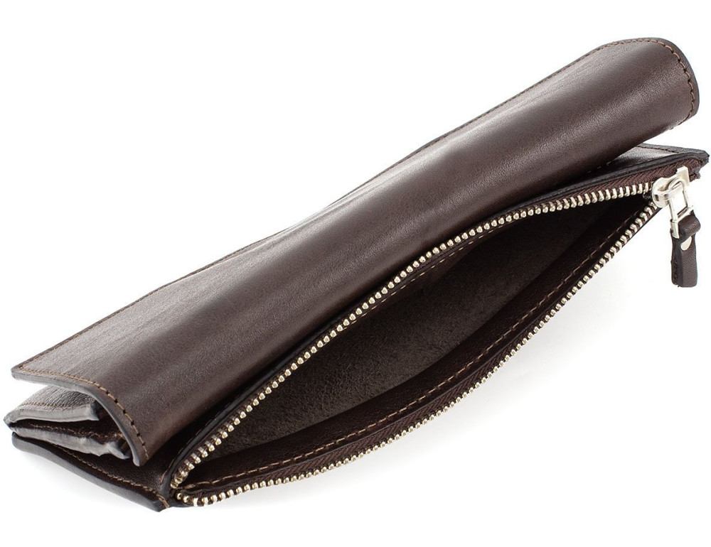 Шкіряний портмоне коричневого кольору зі шкіри NAPPA Grande Pelle 514620 - Фотографія № 7