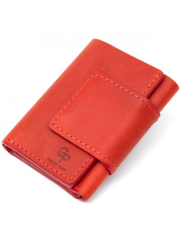 Красное женское портмоне маленького размера GRANDE PELLE 504160