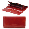 Червоний жіночий гаманець із натуральної шкіри Tuscany Leather TL140787 Red