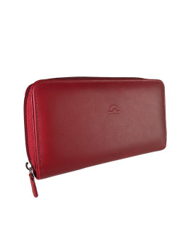 Красный женский кошелёк на молнии Италия TONY PEROTTI New Rainbow 1192 rosso