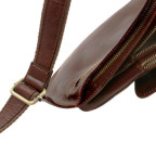 Коричнева шкіряна сумка слінг Tuscany Leather TL141352 Brown - Фотографія № 107