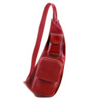 Червона шкіряна сумка слінг Tuscany Leather TL141352 Red - Фотографія № 100