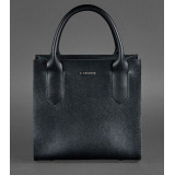 Шкіряна жіноча сумка-кроссбоді чорна Blackwood BN-BAG-28-bw