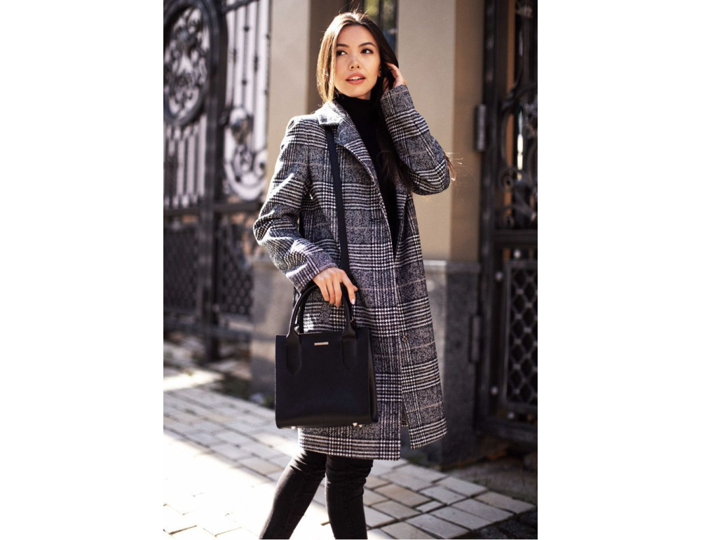 Шкіряна жіноча сумка-кроссбоді чорна Blackwood BN-BAG-28-bw - Фотографія № 8
