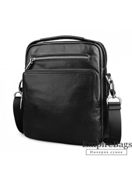 Мужской кожаный мини сумка-мессенджер TIDING BAG M2605-2A чёрный