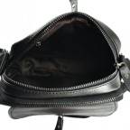 Чёрная кожаная сумка через плечо Tiding Bag M38-1030A - Фото № 103