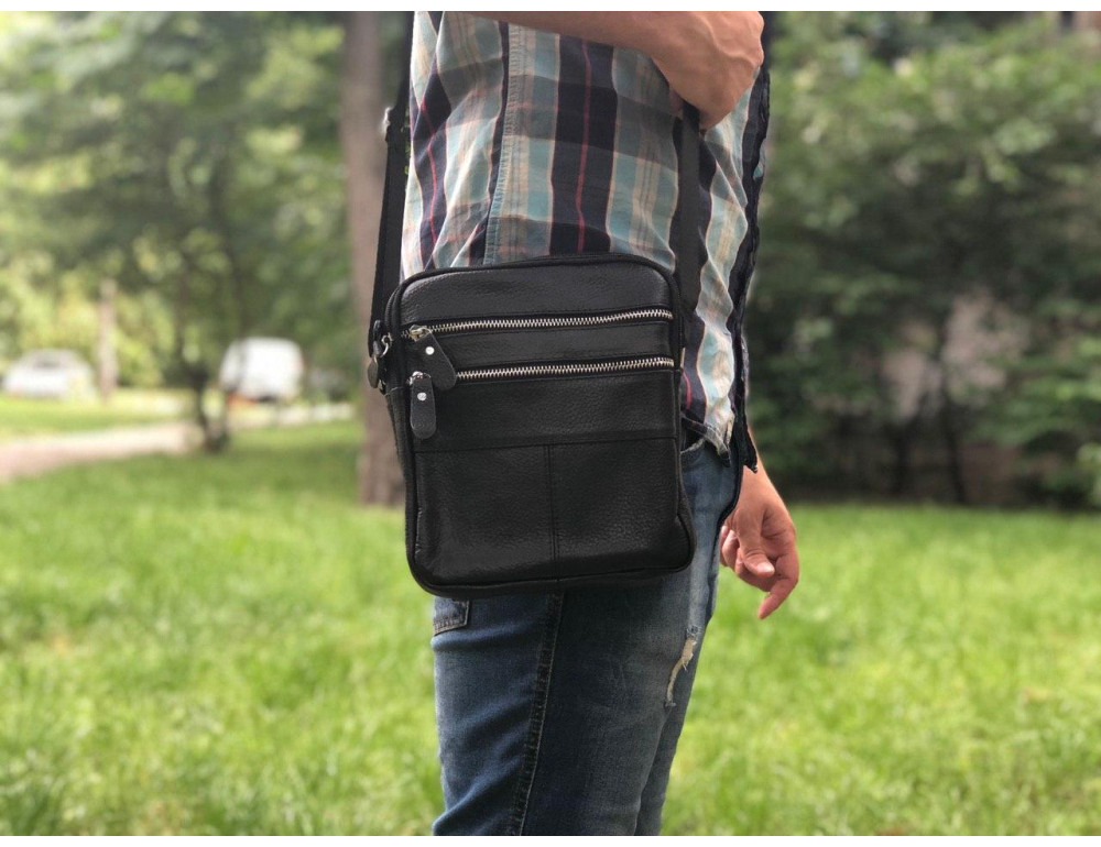 Чоловіча шкіряна сумка-месенджер TIDING BAG M38-3923A - Фотографія № 2