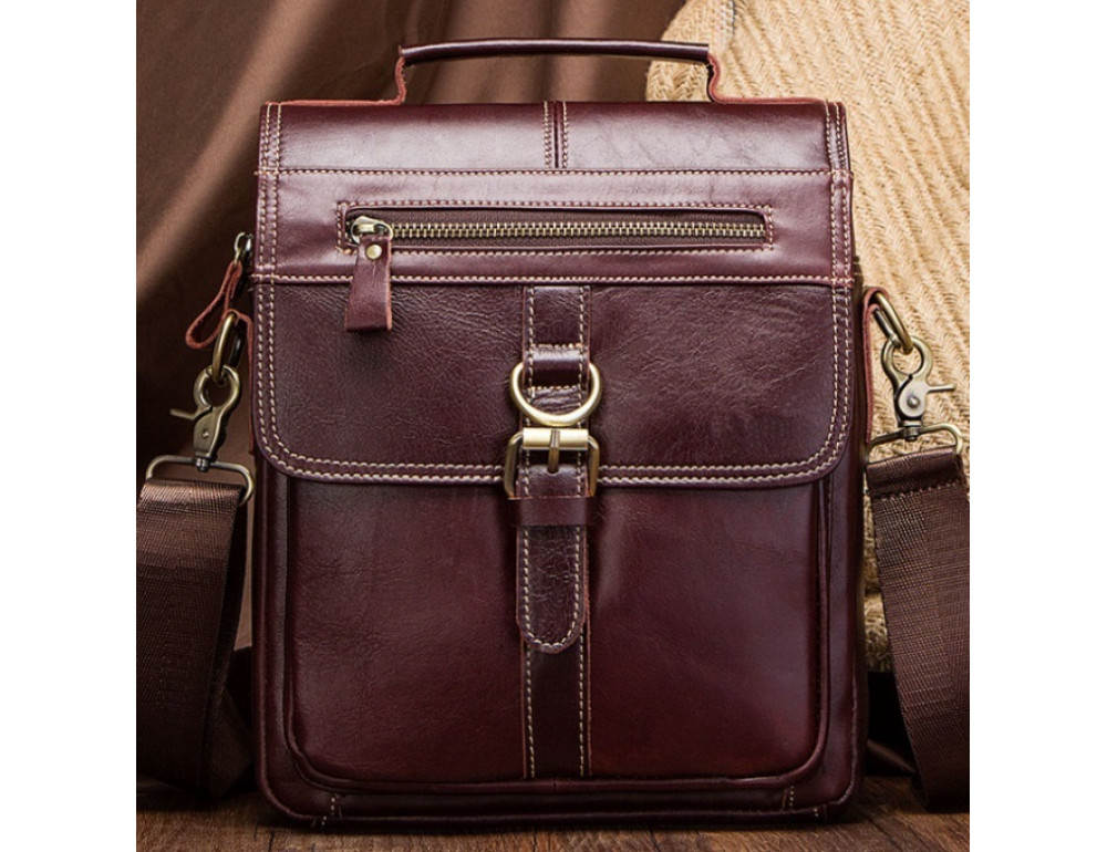Чоловіча месенджер Tiding Bag M38-5029C коричневий - Фотографія № 1 Чоловіча месенджер Tiding Bag M38-5029C коричневий - Фотографія № 1