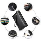 Мягкий кожаный клатч на руку Tiding Bag M7305A - Фото № 104