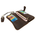 Тёмно-коричневый кожаный кошелёк Tiding Bag M8810B - Фото № 101 Тёмно-коричневый кожаный кошелёк Tiding Bag M8810B - Фото № 101