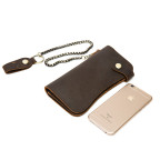 Тёмно-коричневый кожаный кошелёк Tiding Bag M8810B - Фото № 103 Тёмно-коричневый кожаный кошелёк Tiding Bag M8810B - Фото № 103