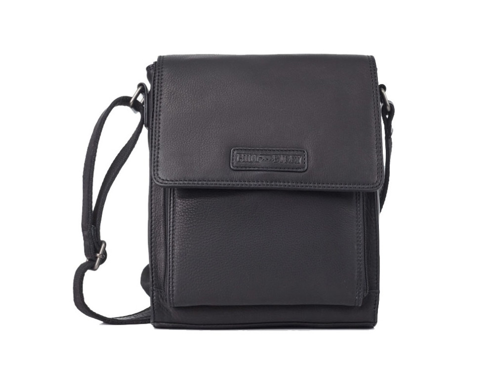 Шкіряна сумка через плече Hill Burry 15244HBlack Чорна - Фотографія № 1 Шкіряна сумка через плече Hill Burry 15244HBlack Чорна - Фотографія № 1