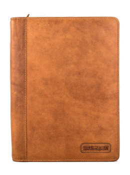 Кожаная папка рыжего цвета формата А4 HILL BURRY 51173HB