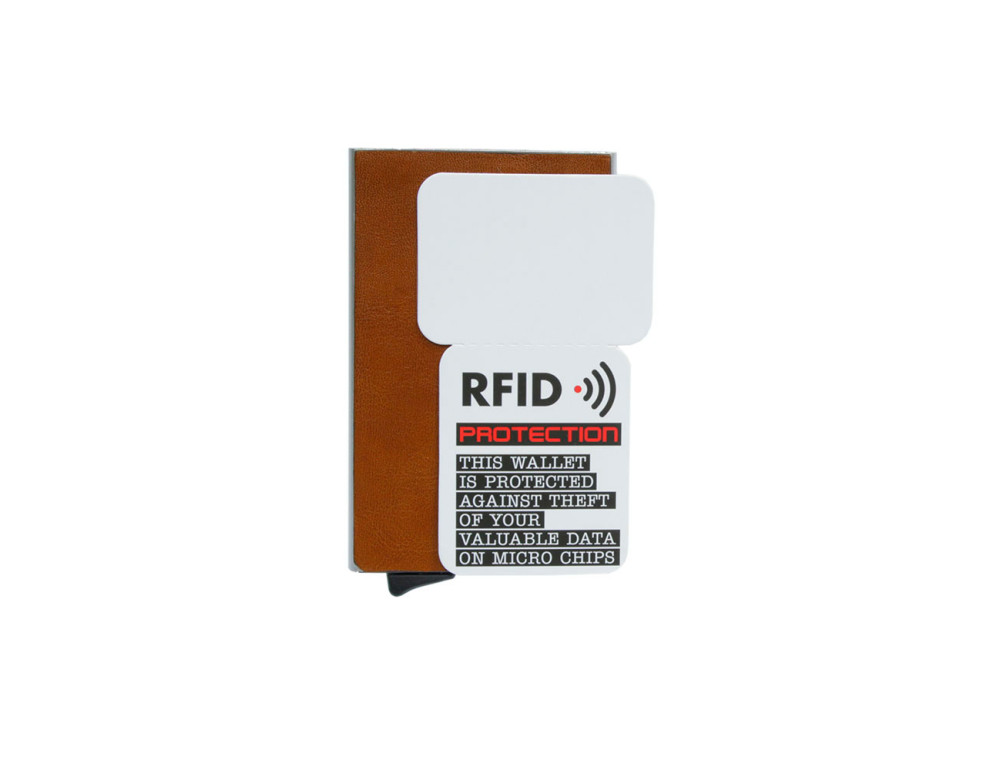 Кожаный картхолдер Tony Perotti Nevada 3771 honey c системой RFID - Фото № 4