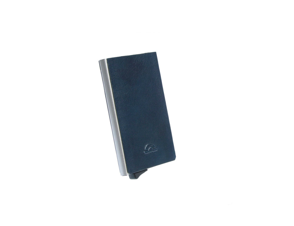 Кожаный картхолдер Tony Perotti Nevada 3771 navy c системой RFID - Фото № 3