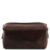 Маленька косметичка зі шкіри SMARTY Tuscany Leather TL141220 Dark Brown