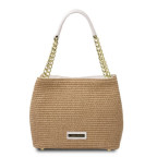 Маленька шкіряна сумочка бежевого кольору Tuscany Leather TL142208 Champagne - Фотографія № 100
