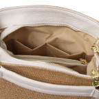 Маленька шкіряна сумочка бежевого кольору Tuscany Leather TL142208 Champagne - Фотографія № 105