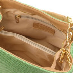 Маленька шкіряна сумочка через плече Tuscany Leather TL142208 Green - Фотографія № 104