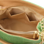 Маленька шкіряна сумочка через плече Tuscany Leather TL142208 Green - Фотографія № 105