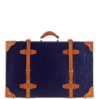 Маленький кожаный чемодан Ashwood VIN-18 Navy - Фото № 100