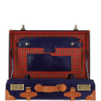 Маленький кожаный чемодан Ashwood VIN-18 Navy - Фото № 101