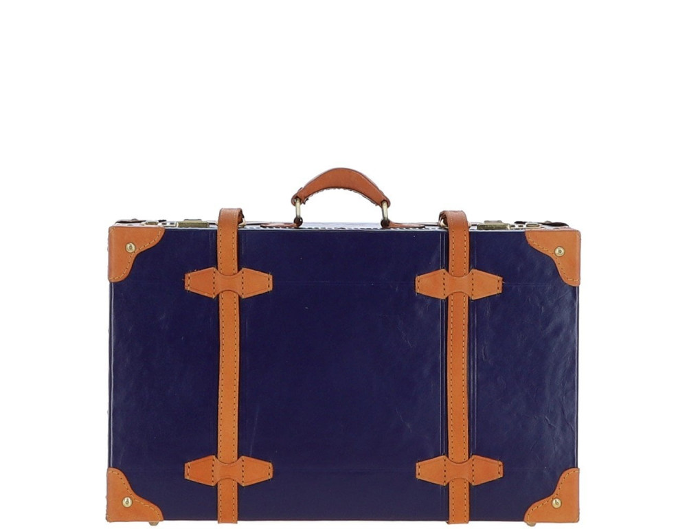 Маленький кожаный чемодан Ashwood VIN-18 Navy - Фото № 4