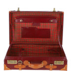 Маленький кожаный чемодан Ashwood VIN-18 Red - Фото № 101