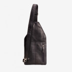 Нестандартна шкіряна сумка крос-слінг HILL BURRY HB3338 Black - Фотографія № 102