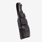 Нестандартна шкіряна сумка крос-слінг HILL BURRY HB3338 Black - Фотографія № 103