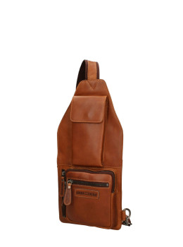 Шкіряна сумка-крос слінг HILL BURRY HB3338 Brown