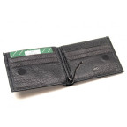 Чорний шкіряний затиск-портмоне MD Leather MD 555-10А - Фотографія № 102