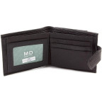 Чорний чоловічий гаманець на засувці MD Leather MD 122-A - Фотографія № 101