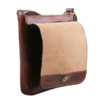 Світло-коричнева сумка чоловіча на плече шкіряна Leather tl141408 med - Фотографія № 104