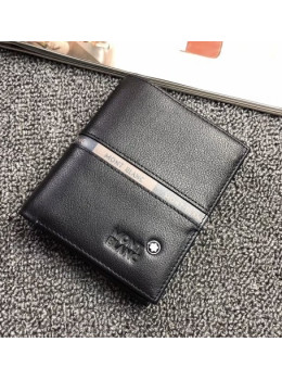 Чорний вертикальний портмоне Montblanc MO-114565