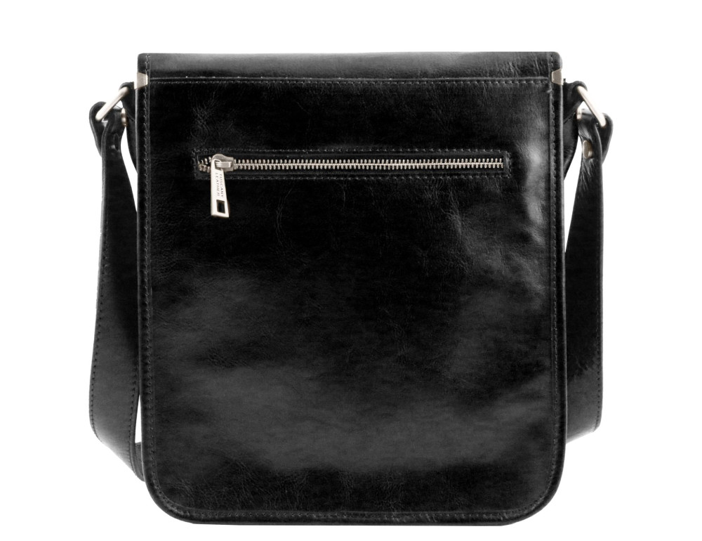 Чоловічий шкіряний великий месенджер Tuscany Leather Messenger TL141255 (Чорний) - Фотографія № 3