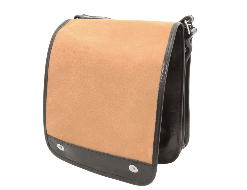 Чоловічий шкіряний великий месенджер Tuscany Leather Messenger TL141255 (Чорний) - Фотографія № 4
