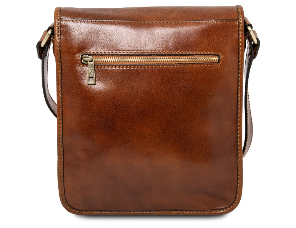 Чоловічий шкіряний великий месенджер Tuscany Leather Messenger TL141255 (Мед) - Фотографія № 3