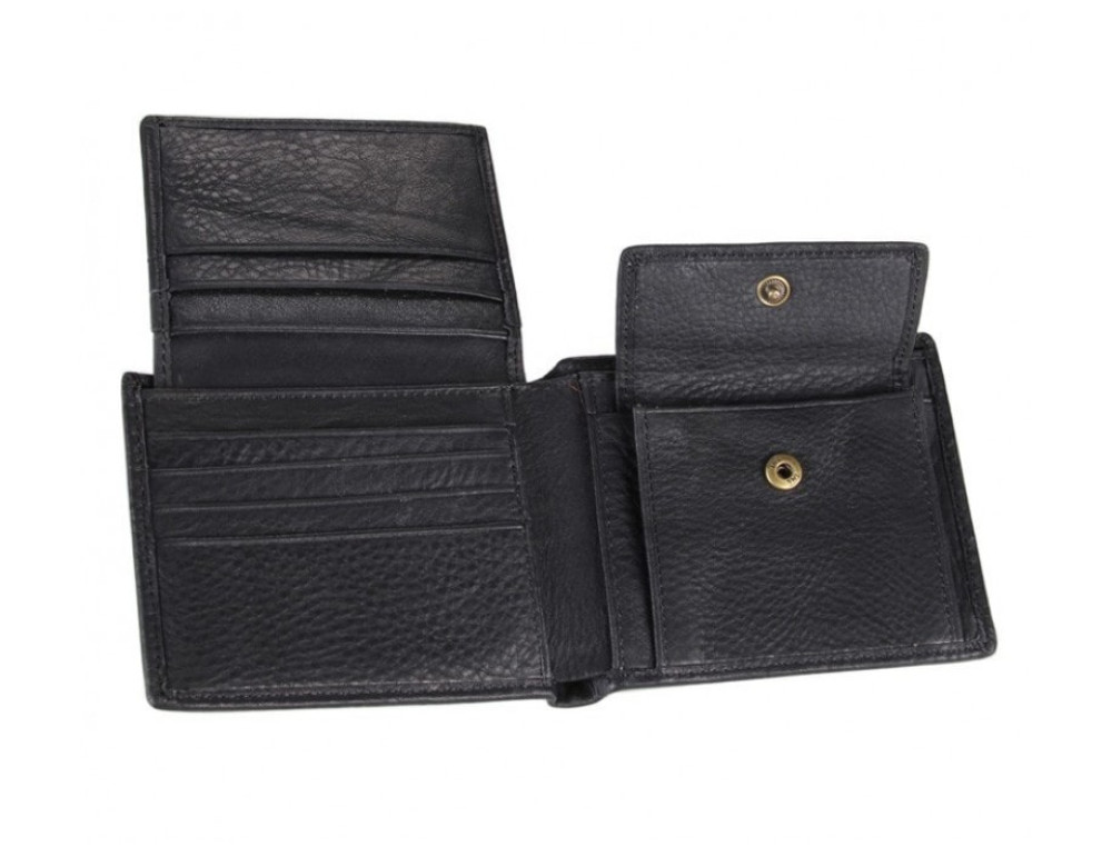 Шкіряне портмоне TIDING BAG 8063A чорне - Фотографія № 2
