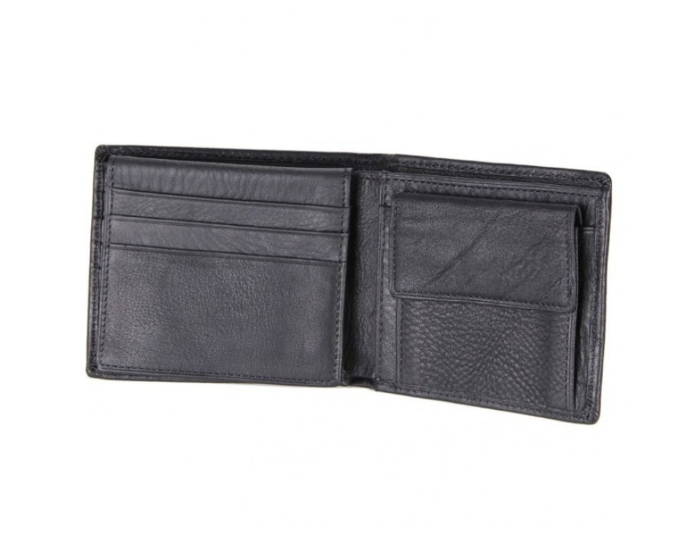 Шкіряне портмоне TIDING BAG 8063A чорне - Фотографія № 5