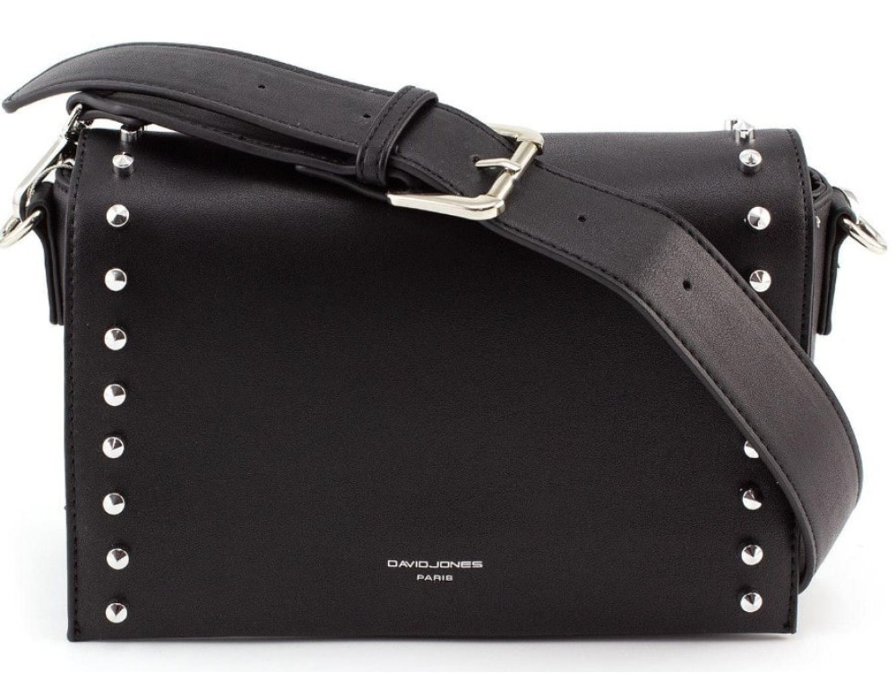 Жіноча прямокутна сумка David Jones 5822-1T black чорна - Фотографія № 1