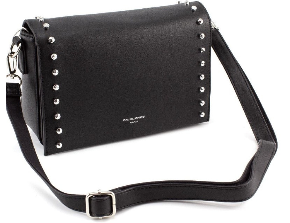 Жіноча прямокутна сумка David Jones 5822-1T black чорна - Фотографія № 4