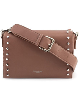 Жіноча прямокутна сумка David Jones 5822-1T d.pink темна пудра