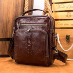 Чоловіча барсетка через плече на 2 відділення Bexhill bx6014 design2 brown - Фотографія № 100